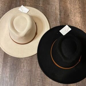 Wide brim hats, forever 21, NWT